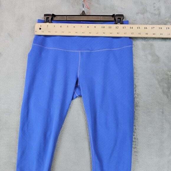 Prana Misty Capri Leggings Womens Size M Blue Nylon Blend Yoga Comfort Stretch - Picture 6 of 8